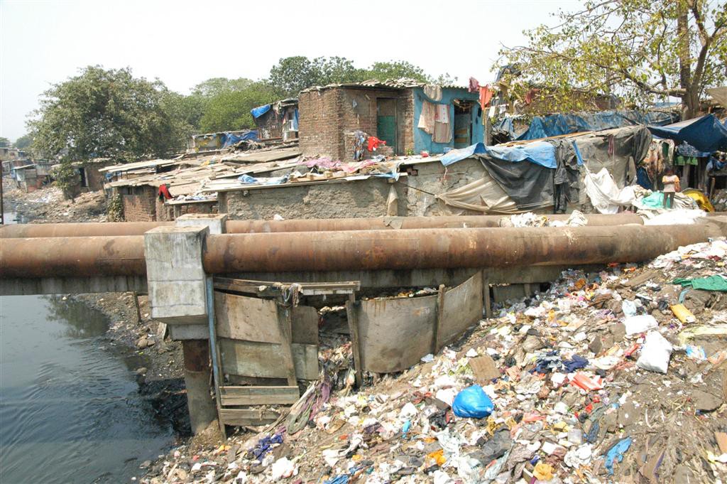Les bidonvilles de Bombay